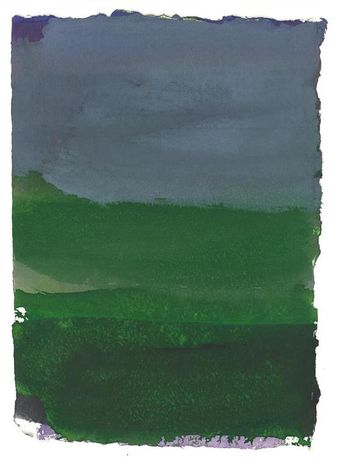 Serie: Nuages de France, No 12, 2013, aquarel, 21 x 15 cm