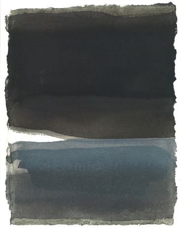 Serie: Nuages de France, No 10, 2013, aquarel, 21 x 15 cm